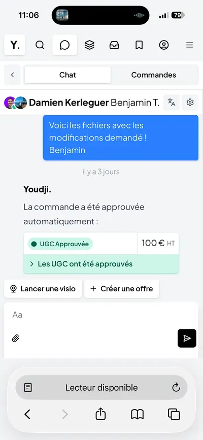 Capture partagée par Benjamin