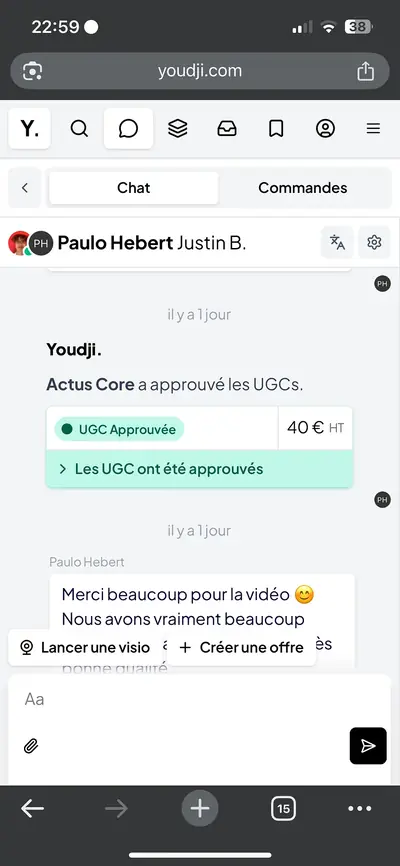 Capture partagée par Justin